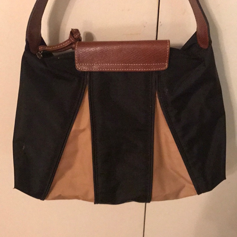 Longchamp Le Pliage leather trim expandable bag - Picture 3 of 4
